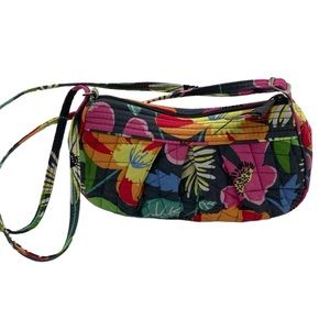 Vera Bradley Quilted Mini Crossbody Jazzy Bloom Tropical Travel Cruise OS